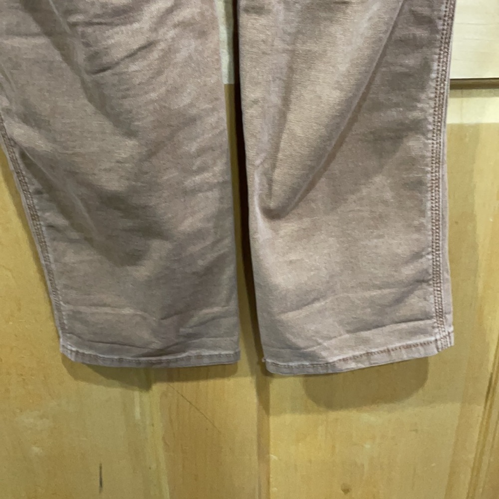 Anthropologie Tan Embroidered Cropped Pants - Picture 8 of 13